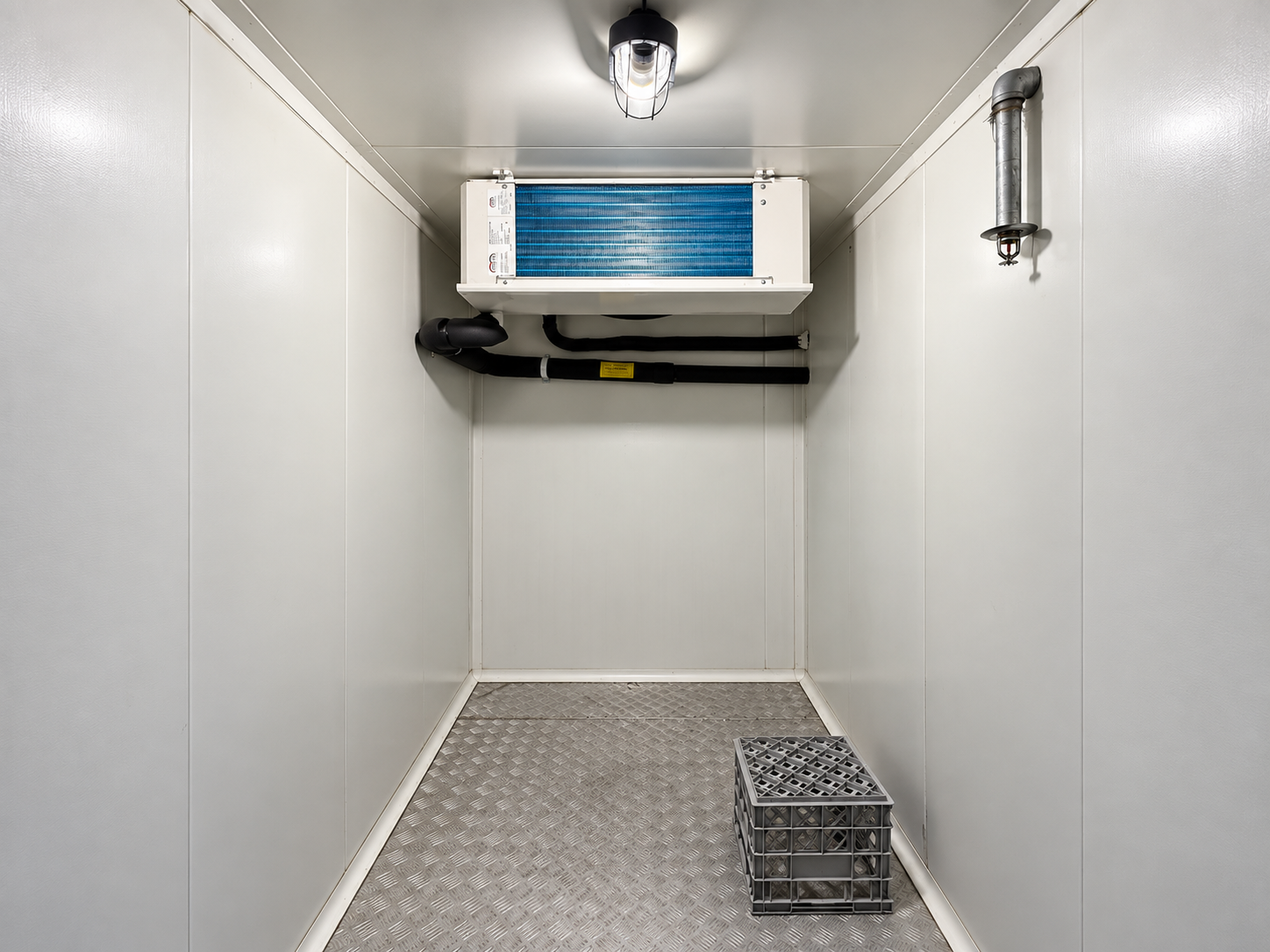 industrial walk in cooler interior